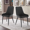 2/4/6 X Dining Chairs Velvet Set Padded Seat Metal Leg Kitchen Chair Home Office