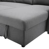 3 Seater Reversible Corner Sofa Sleeper Bed L Shape Couch Sofabed With Storage