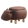 Upholstered Animal Shaped Ottoman Ride-on Footrest Stool Rest Seat TOY Kids New