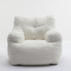 Upholstered Soft Fabric Tufed Bean Bag Foam Memory Resilience Sponge Chair NS