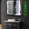 LED Bathroom Mirror Cabinet Illuminated Storage Cabinet Touch Sensor with Lights