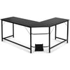 L-Shaped Corner Computer Desk Large PC Laptop Table Workstation with CPU Stand