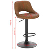 1/2/4/6x Bar Stool Kitchen Breakfast Barstool Swivel Gas Lift Adjustable Height