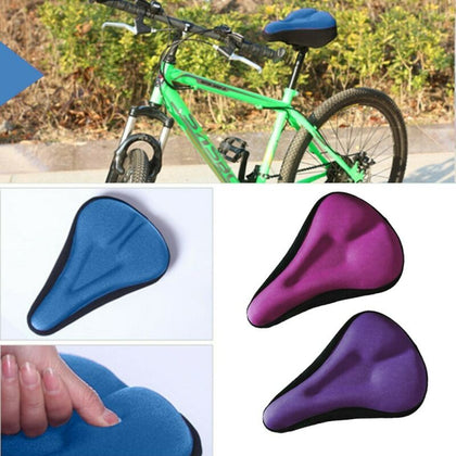 Bike Bicycle Gel Seat Cover Comfort Padded Gel Bicycle Cycle Saddle Cushion UK