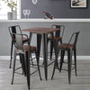 2/4 Seater Industrial Dining Table Tall Breakfast Bar Kitchen Metal Chair Stools