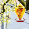 Garden Birds Feeders Attractive Design Glass Beautiful Bird Water Feed Container