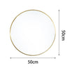 Large 50cm Gold Wall Mirror Vanity Bathroom Glass Metal Frame Make up Mirrors
