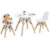 3Psc Kids Table and 2 Chairs Set Children Learning Dining Activity Furniture Set