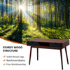 Wooden Computer Desk PC Laptop Table Writing Study Workstation with 2 Drawers