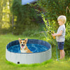 Foldable Dog Pool Collapsible Hard PVC Pet Dog Swimming Bath Tub Pet Wading Pool