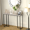 Elegant Marble Console Table Snack Entryway Table Home Office Corner Workbench