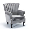 Luxury Occasional Wing Sofa High Back Fireside Armchair Lounge Bedroom Velvet UK
