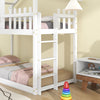 Children Wooden Bed Frame Double Bunk Beds 3ft Single Pine Wood Bed Kids White