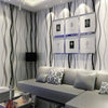 New 3D Stripe Curve Wall Paper Non-Woven Wallpaper Roll Bedroom Background Decor