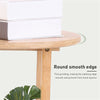 Rustic Wooden Corner Sofa Side Coffee Table Top Smooth Touch Multi Purpose Table