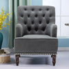 Chesterfield High Back Chair Button Tufted Armchair Fireside Sofa Seat Lounge