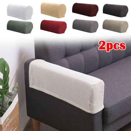 2x Removable Arm Chair Protector Universal Sofa Couch Armchair Covers Armrest UK