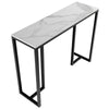 Modern Console Table White Marble Effect Hallway Hall Desk Side Table Furniture