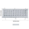 160cm Replacement Cushion Pad Garden Sun Lounger Recliner Chair Seat Thick Pads