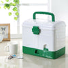 Green Medical Cabinet First Aid Box Home Medicine Kit Storage Tablet Pill Case