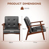 Modern Accent Chair Upholstered Leisure Chair Lounge Chair Tufted Armchair