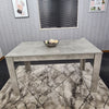 Grey Dining Table And 4 Chairs Dining Room Wood kitchen table and Leather chairs