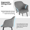 2PCS Kitchen Dining Chairs Modern Accent Chairs Upholstered Side Armchairs