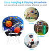 Over Door Basketball Hoop Mini Indoor Ball Set Net Board Toy Kids Backboard Game