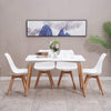 Modern Dining Table and 4/6 Chairs Set Stylish Comfortable Durable kitchen home