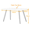 Wooden Dining Table and Chairs 4/6 Set Velvet Seat Kitchen Room Furniture Grey
