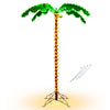 Pre-Lit Artificial Palm Tree Tropical LED Rope Light Patio Garden Tree Decor