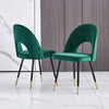 Dining Table & Chairs Set 4/6 Velvet Fabric Padded Seat Kitchen Furniture