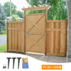 DIY Home Garden Pine Wood Gate Wooden Gate Pedestrian Gate 152/183cm Height