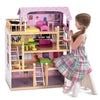 Wooden Kids 3 Storey Doll House With Furniture Accessories Mansion Playhouse Toy