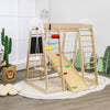 8 in 1 Climbing Toy Set Wooden Climber Playset with Slide Indoor Activity Center