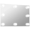 Wall Mirror with LED Lights Rectangular Glass GF0