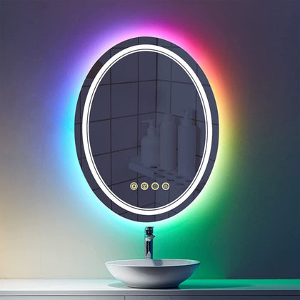 Dimmable 11 Mode LED Bathroom/Vanity Mirror RGB Color Memory Function CE UKCA UL
