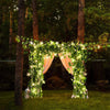 LED Solar Powered Ivy Fairy String Lights Garden Outdoor Leave Wall Fence Lights