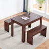 Rectangle Dining Tables for 2-4 Small Space, Wooden Kitchen Table Home/Office