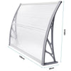Door Canopy Awning Shelter Front Back Porch Outdoor Shade Patio Roof Rain Cover