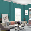 Modern Plain Peacock Blue Wallpaper Decortive Living Room Bedroom Wall Covers UK