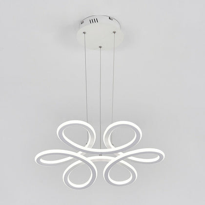 White LED Ceiling Light 50cm Floral Design Pendant Down Lamp Living Room Bedroom