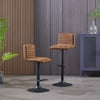 Set of 1 2 Faux Matte Suede Leather/ Velvet Seat Bar Stools Breakfast Chairs