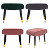 Vintage Velvet Pouffe Stool Footstool Living Room Foot Rest Stool Vanity Chair