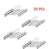 20X Metal Clip Coat Hangers Clothes Closet Pant Trouser Skirt Non-slip Racks