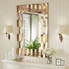 Rectangle Decorative Wall Mirror Modern Bevelled Accent Mirror with Glass Frame