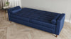 Velvet Sofa Bed 3 Seater Wooden Legs With Built in Storage Sofabed