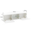 Modern 160cm TV Unit Cabinet Stand High Gloss Doors White with LED Lights