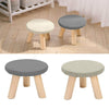 Small Square/Round Footstool Pouffe Sofa Stool Chair Velvet Fabric Padded Seat