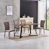 Dining Table Set and 6/4 Grey Leather/Velvet chairs kitchen table set UK